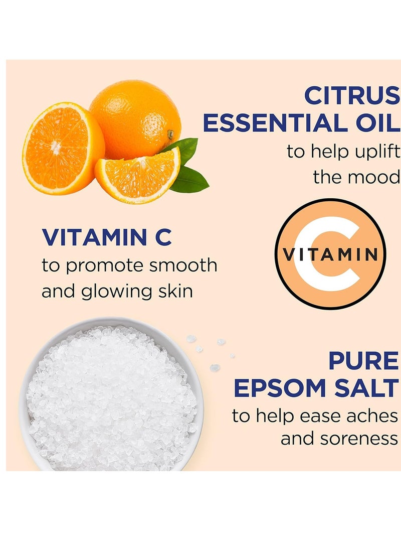 Dr Teal's - Dr Teal's Epsom Salt Magnesium Soak, Glow & Radiance with Vitamin C & Citrus Essential Oils, 3 lbs - Image 1