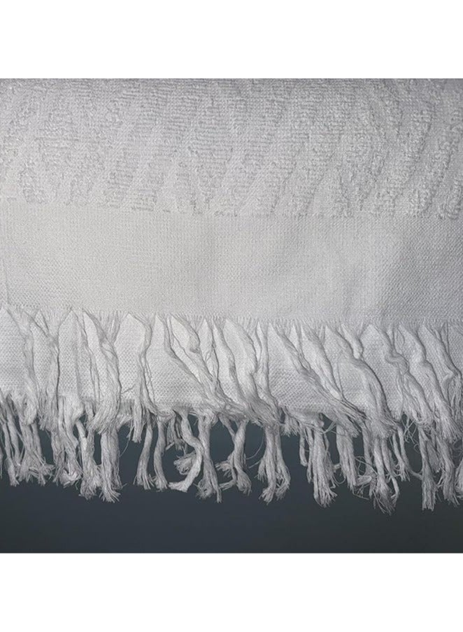 SKY-TOUCH Ihram Towel Set for Hajj & Umrah : 2-Piece Ihram Ahram Towels with Bag – 220 x 110 cm, 500g – Lightweight, Soft, Quick-Drying Fabric, Pilgrimage Ihram Clothing for Mecca Medina  - Image 3