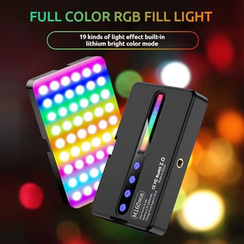 ADZOY ADL-M160 RGB Rechargeable Pocket Fill Video Light – 160 LED Beads, Dimmavble with 2500K–8500K Adjustable Bi-Color, Portable Photography Lighting for Camera, Smartphone & Vlogging - Image 3