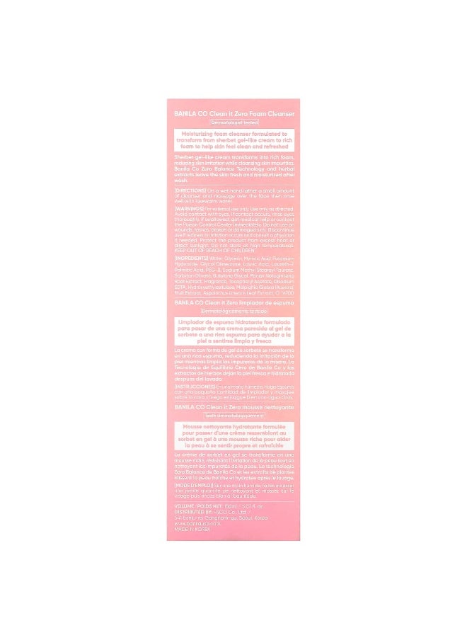 banila co. - Banila Co, Clean It Zero, Foam Cleanser, 5.07 fl oz (150 ml) - Image 1