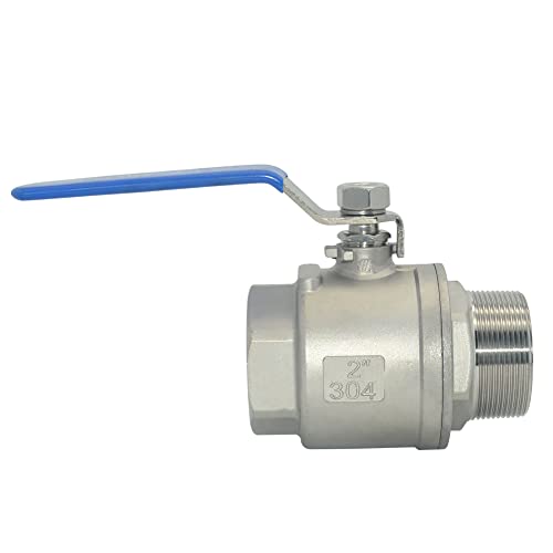 DAN SPEED 2 Inch Male x Female NPT Ball Valve S304 Stainless Steel,Full Port Heavy Duty for Water, Oil, and Gas,1000WOG (2 inch) - Image 1