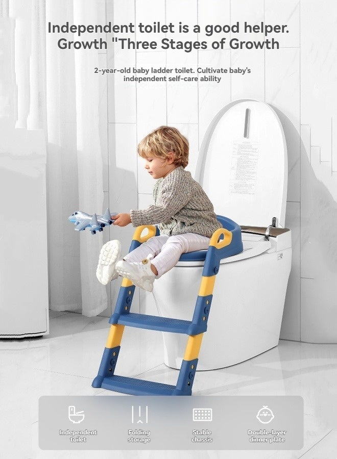 إم مياويان سلم مرحاض للأطفال، رف مرحاض للأطفال، مساعد مرحاض متدرج، مقعد مرحاض محمول للأطفال، رف مساعد - Image 1