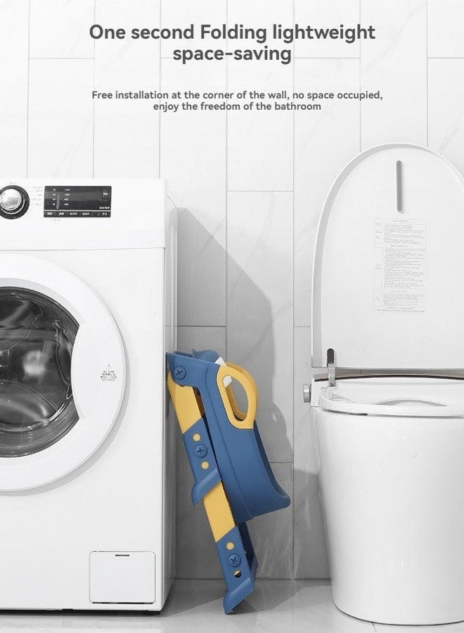 إم مياويان سلم مرحاض للأطفال، رف مرحاض للأطفال، مساعد مرحاض متدرج، مقعد مرحاض محمول للأطفال، رف مساعد - Image 4