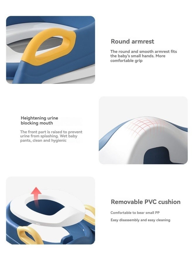 إم مياويان سلم مرحاض للأطفال، رف مرحاض للأطفال، مساعد مرحاض متدرج، مقعد مرحاض محمول للأطفال، رف مساعد - Image 3