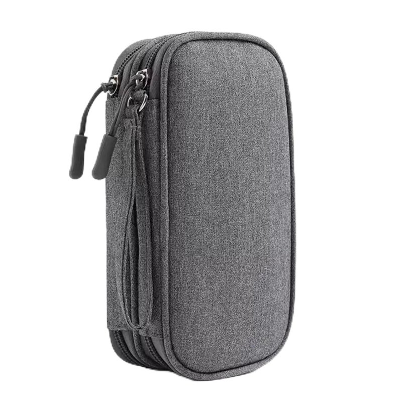 Organizer Carry Case for Cables, Hard Drive, Earphones, Memory Card, SIM and Other Small Electronic Accessories Portable Storage Bag for Stationery, Charging Cables and Gadgets.