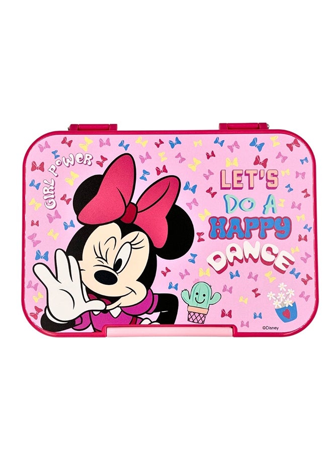 ديزني لانش بوكس اطفال بقفل زر واحد مزين بطبعة ميني - Image 1