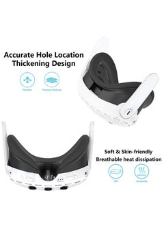 IINE Meta 3 Host Protective Shell Case Silicone/TPU Dust prevention Anti scratch Drop-proof VR Accessories Case Cover Glasses Helmet for VR Shell Cover Skin for Quest 3 Headset Accessories  - Image 4