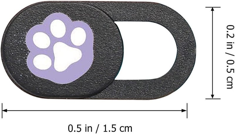 6pcs Webcam Cover Slide for Laptop Tablet Phone Cute Animal Paw Design for Privacy and Security Material Fit for All Devices - Image 2