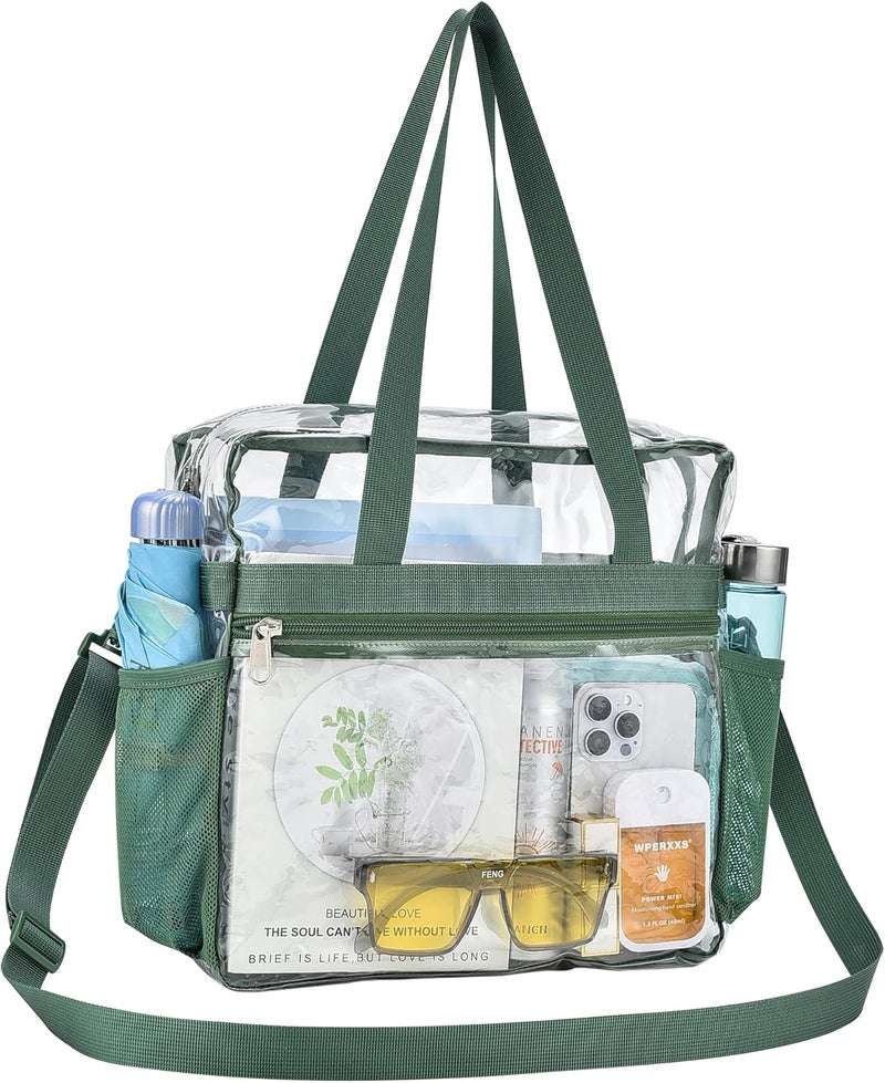 Clear Bag for Stadium Events,Transparent Bag for Work Sports Games Concerts Travel Gym