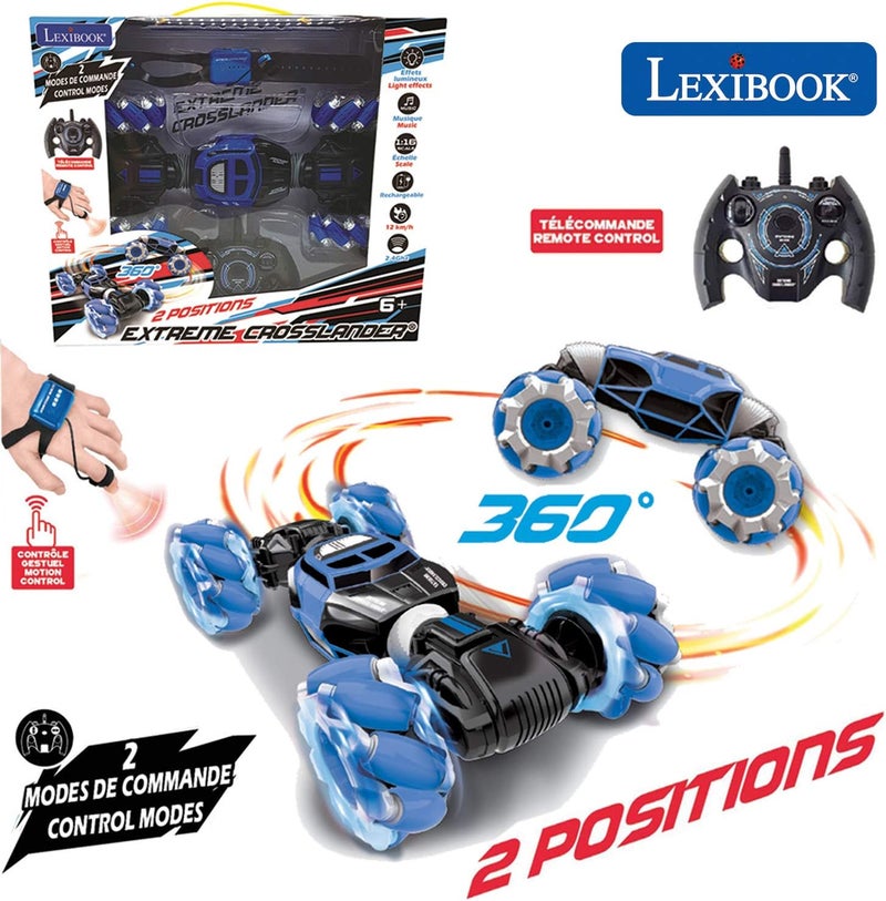 Lexibook RC EXTREME CROSSLANDER STUNT CAR WITH MOTION CONTROL LIGHT N SOUND - Image 2