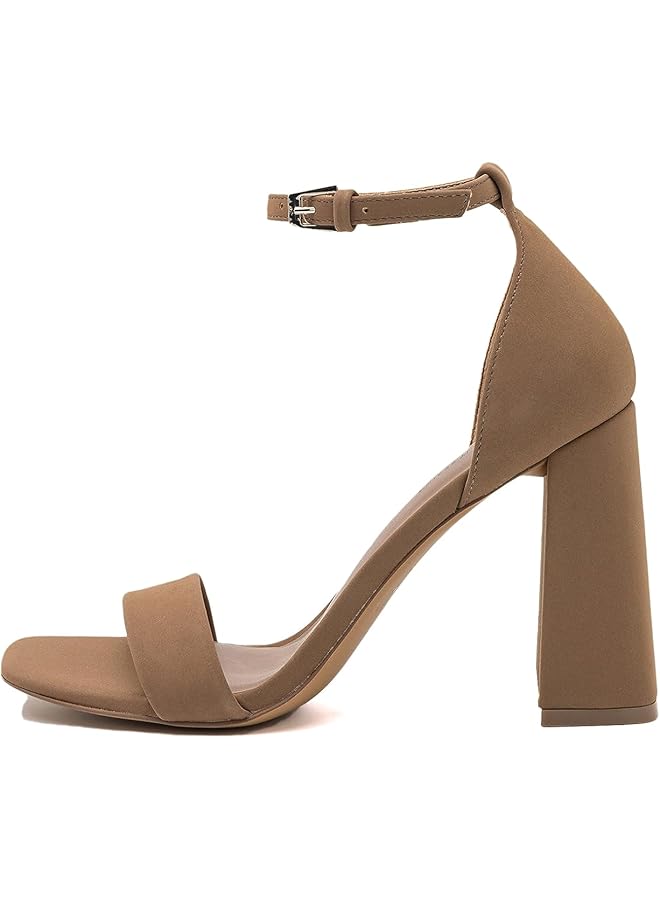 كول ات سبرنج 16539868 صندل لوسيتا بكعب للنساء بني فاتح مقاس واحد - Image 1