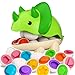 iPlay, iLearn iPlay iLearn Toddler Dinosaur Matching Egg Toy Shape Sorter Match Game Fine Motor Sensory Development Montessori Learning Toy Birthday Stocking Gift 18 24 Month Infant 2 3 4 Year Old Kids Boy Girl - Image 2
