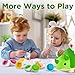 iPlay, iLearn iPlay iLearn Toddler Dinosaur Matching Egg Toy Shape Sorter Match Game Fine Motor Sensory Development Montessori Learning Toy Birthday Stocking Gift 18 24 Month Infant 2 3 4 Year Old Kids Boy Girl - Image 4