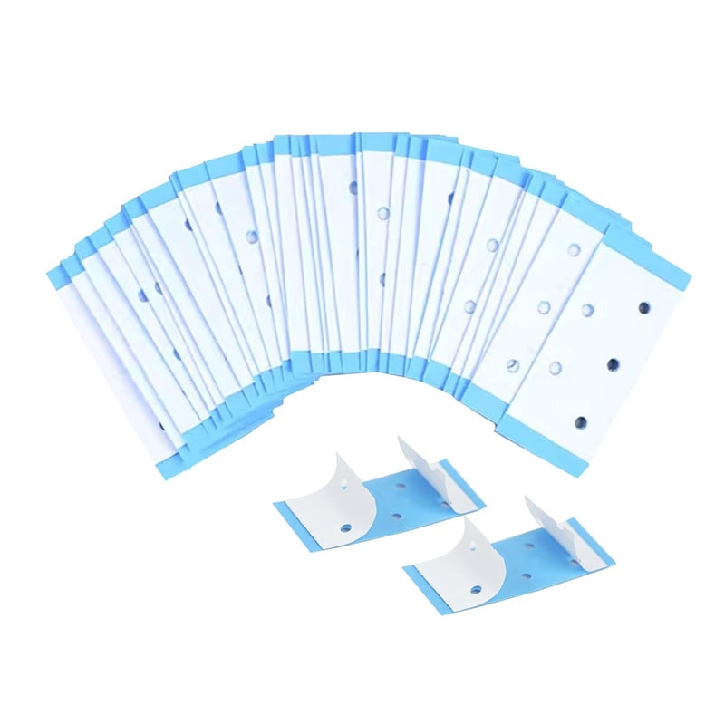 36PCS Wig Tape Strips Waterproof DoubleSided Wig Tape for Lace Wig Blue Adhesive Tape for Wigs Toupees Hair Pieces and Hair Extension Toupees Strong Hold Extra Bold Ultra Clear Hair Tape with Hole