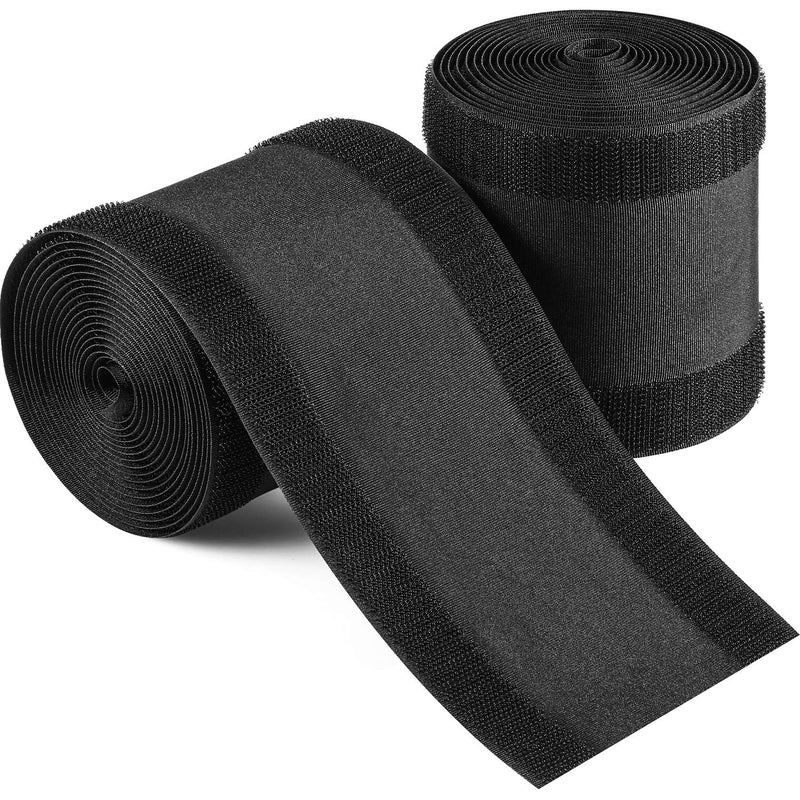 WILLBOND Carpet Cord Cover Cable Grip Floor Cover Cable Protector Management Only for Commercial Office Carpet(Black,19.69 ft) - Image 1