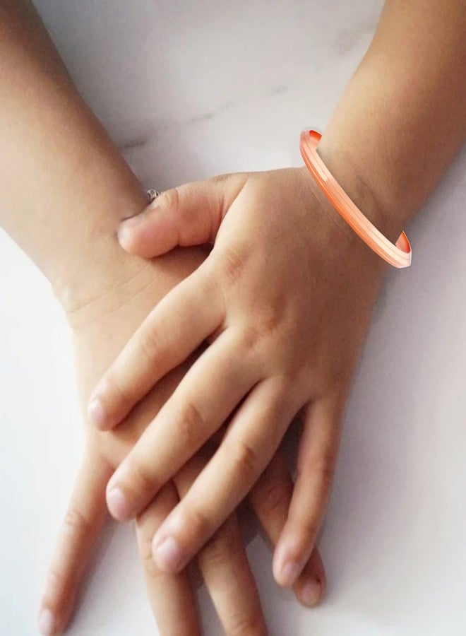 morir Copper Plated Bracelet Anklet (Kada) For New Born Baby Girl Or Baby Boy (0 To 1 Year Old) Pack Of One - Image 3