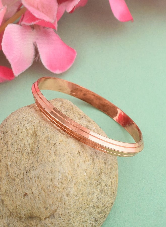 morir Copper Plated Bracelet Anklet (Kada) For New Born Baby Girl Or Baby Boy (0 To 1 Year Old) Pack Of One - Image 4