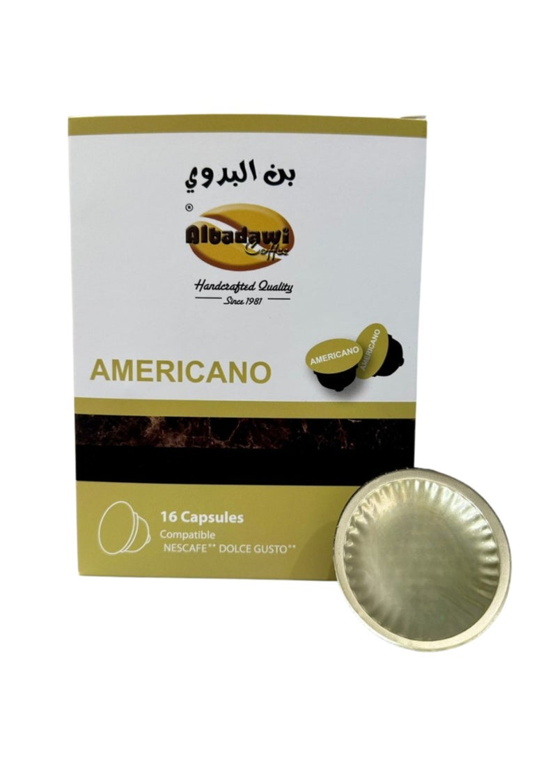 Al Badawi Coffee Americano Dolce Gusto Compatible, 16 capsules - Image 2