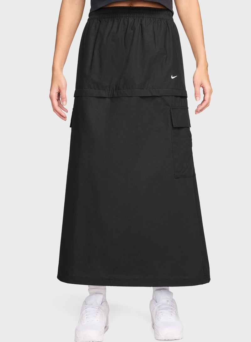 Nike Nsw Essential Woven Midrise Cargo Middi Skirt  - Image 4