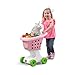 Step2 Little Helpers Shopping Cart for Kids Play Grocery Cart Made of Durable Plastic for Toddlers 2 Years Old Pink - Image 4