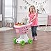Step2 Little Helpers Shopping Cart for Kids Play Grocery Cart Made of Durable Plastic for Toddlers 2 Years Old Pink - Image 2