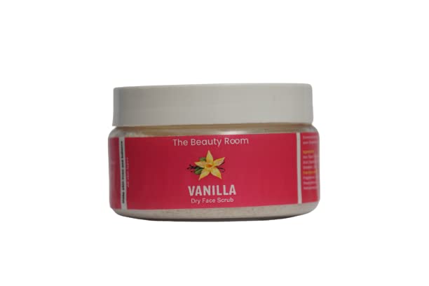 Generic Vanilla Scrub For Face Body Deep Cleanse Blackhead Remover Glowing Skin Dirt Removal From Neck Knees Elbows Arms 100G Whitening Brightening pack of 1 