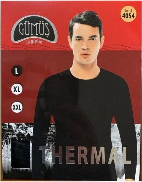 Gümüş Silver Men's Thermal Set Bottom Top Set Underwear - 1 Set  - Image 5