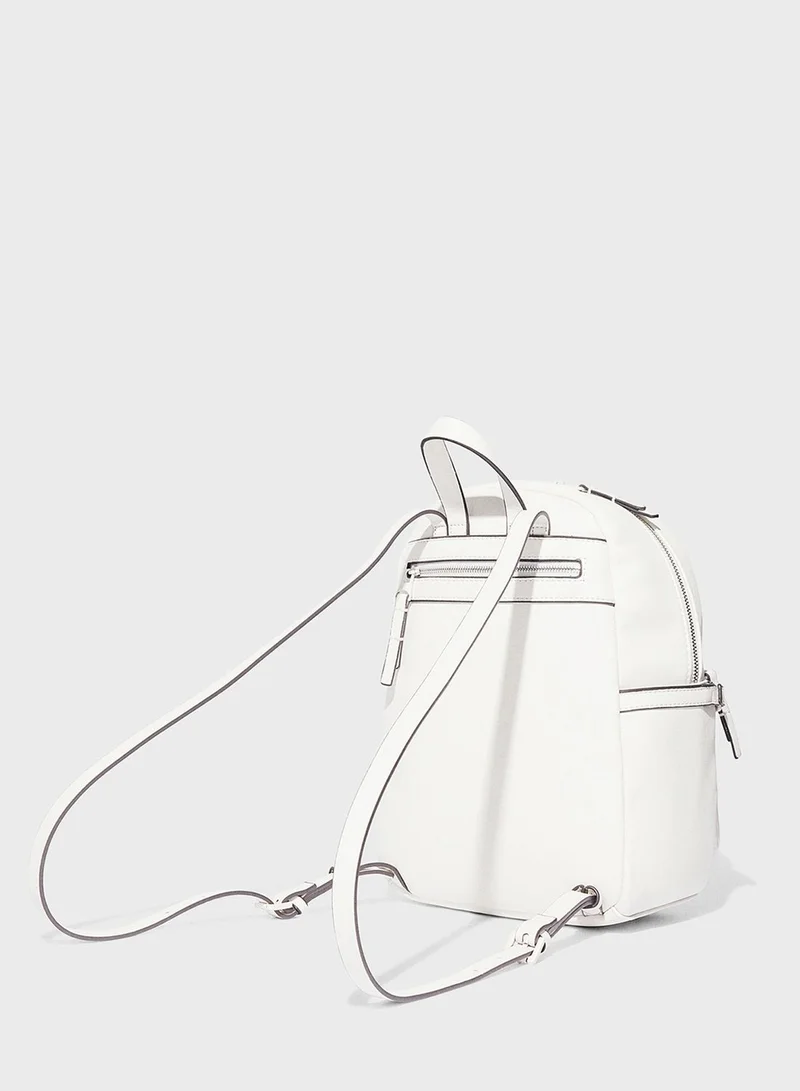 PARFOIS Printed Backpack With Exterior Pocket