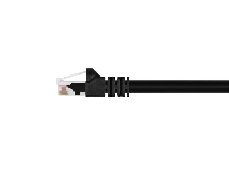 Monoprice Cat6 Ethernet Patch Cable - Snagless RJ45, Fullboot, 24AWG Stranded Pure Bare Copper Wire, 550Mhz, UTP, 14 Feet, Black - Image 2
