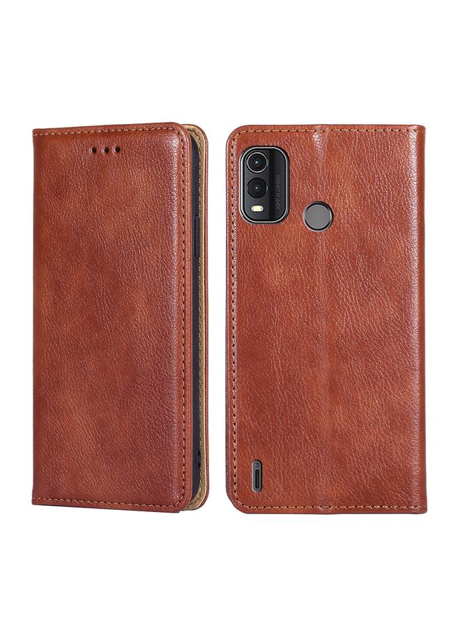 S-TOP Case For Nokia G11 Plus Gloss Oil Solid Color Magnetic Leather Phone Case - Image 1