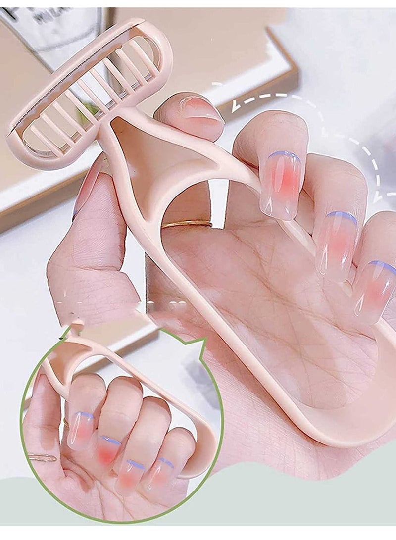 Excefore Depilation Knife, 2023 New Women Hair Removal Knife, Non-Sensing Skin-Friendly Armpit Hair Knife, Manual Shaver for Women (Set of 3) - Image 2