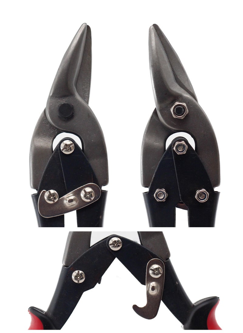 JETEX Jetex Metal Shears Aviation Snip 250mm, Tin Snips Cutters Straight Metal Cutting Shears - 10 Inch Snips for Sheet Metal Cutting Pliers Snip Scissors  - Image 3