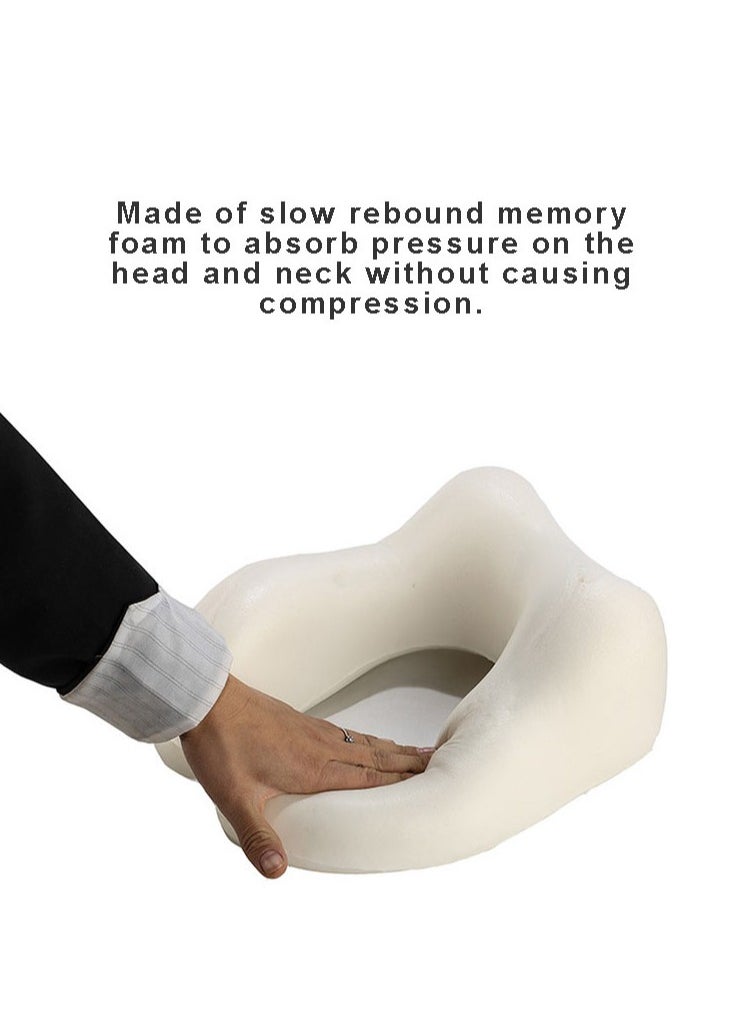Gasin - U-Shaped Pillow Memory Foam Neck Pillow for Travel Napping 30*25*15cm - Image 1