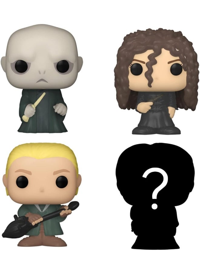 Funko Bitty Pop! Harry Potter - Lord Voldemort, Draco Malfoy (Quidditch), Bellatrix Lestrange and A Surprise Mystery Mini Figure - 0.9 Inch (2.2 Cm) Collectable - Gift Idea - Cake Topper - pzsku/Z8F4EB9754993866C4C07Z/45/_/1720347560/1724197a-87d4-40a0-a915-aaff411d0b88