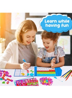 Excefore Magnetic Fraction Tiles & Circles, Educational Puzzle Set with Math Percentage Fractions Manipulatives, Learning Tools for Early Math Skills, Classroom Supplies  - Image 4