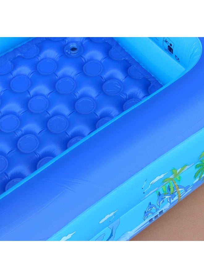 BBL Paddling Pool for Kids, Rectangle Inflatable Swimming Pool for Kids, Toddlers, Baby, Children, Family, Thick Wear-Resistant Pool for Garden, Backyard, Outdoor, Water Play, 125x80x40cm - Image 5