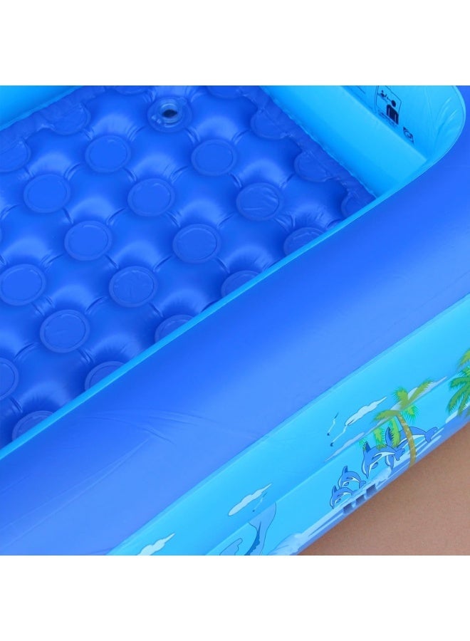 VTERLY Swimming Pool for Kids, Rectangle Inflatable Swimming Pool for Kids, Toddlers, Baby, Children, Family, Thick Wear-Swimming Pool for Garden, Backyard, Outdoor, Water Play, 130x90x45cm - Image 4