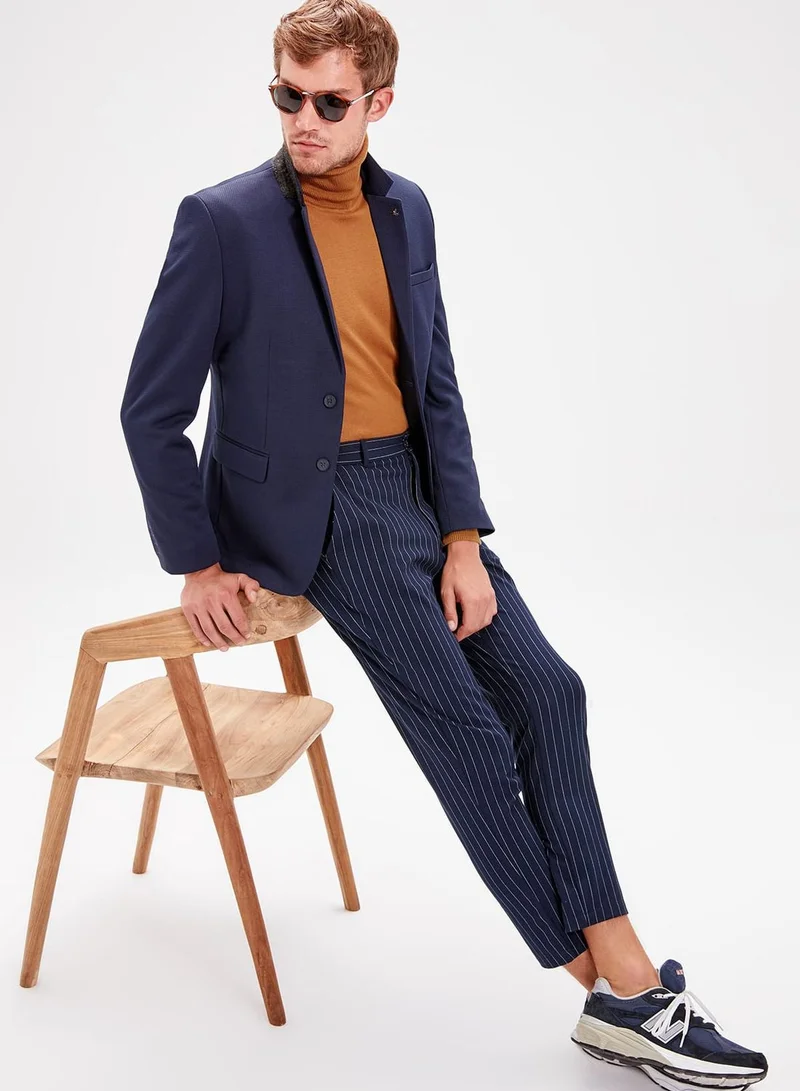 trendyol Lapel Pin Slim Fit Blazer