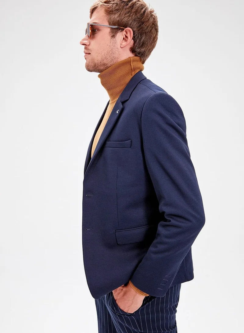 trendyol Lapel Pin Slim Fit Blazer