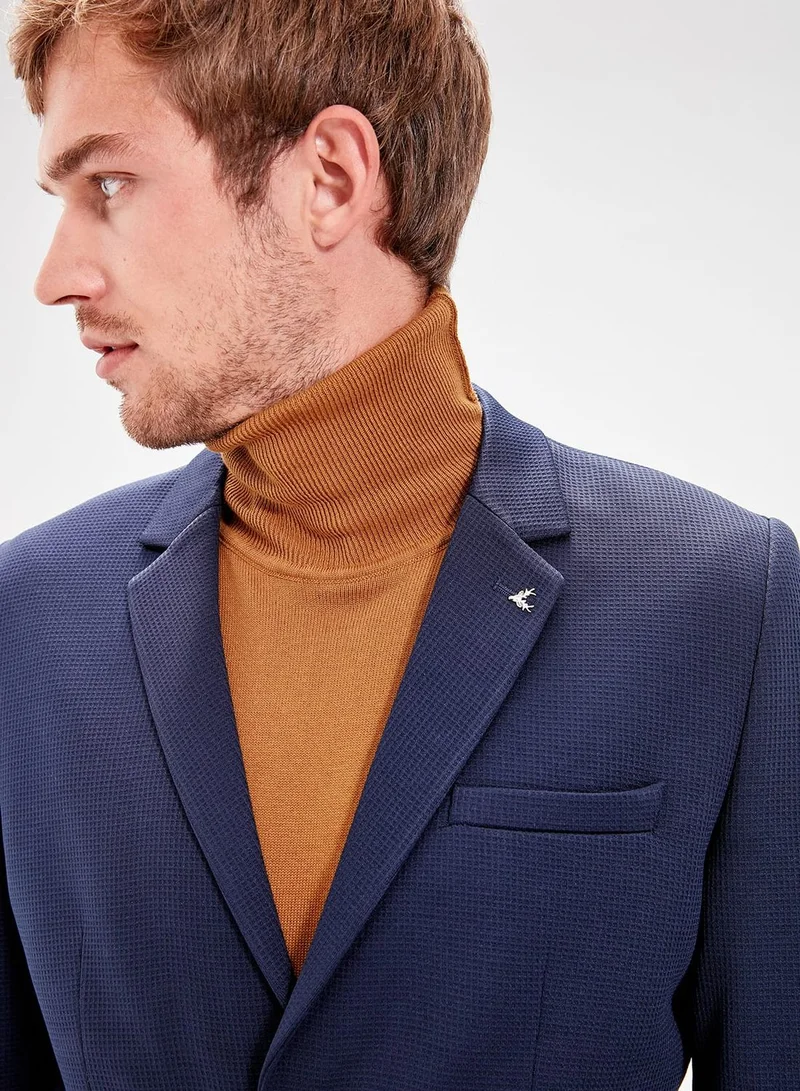 trendyol Lapel Pin Slim Fit Blazer