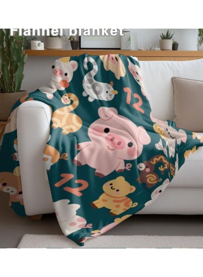 general Flannel thin blanket (warm and comfortable, suitable for sleep, gaming, dust removal and sandproof) 150cm*200cm - 361 - Image 4