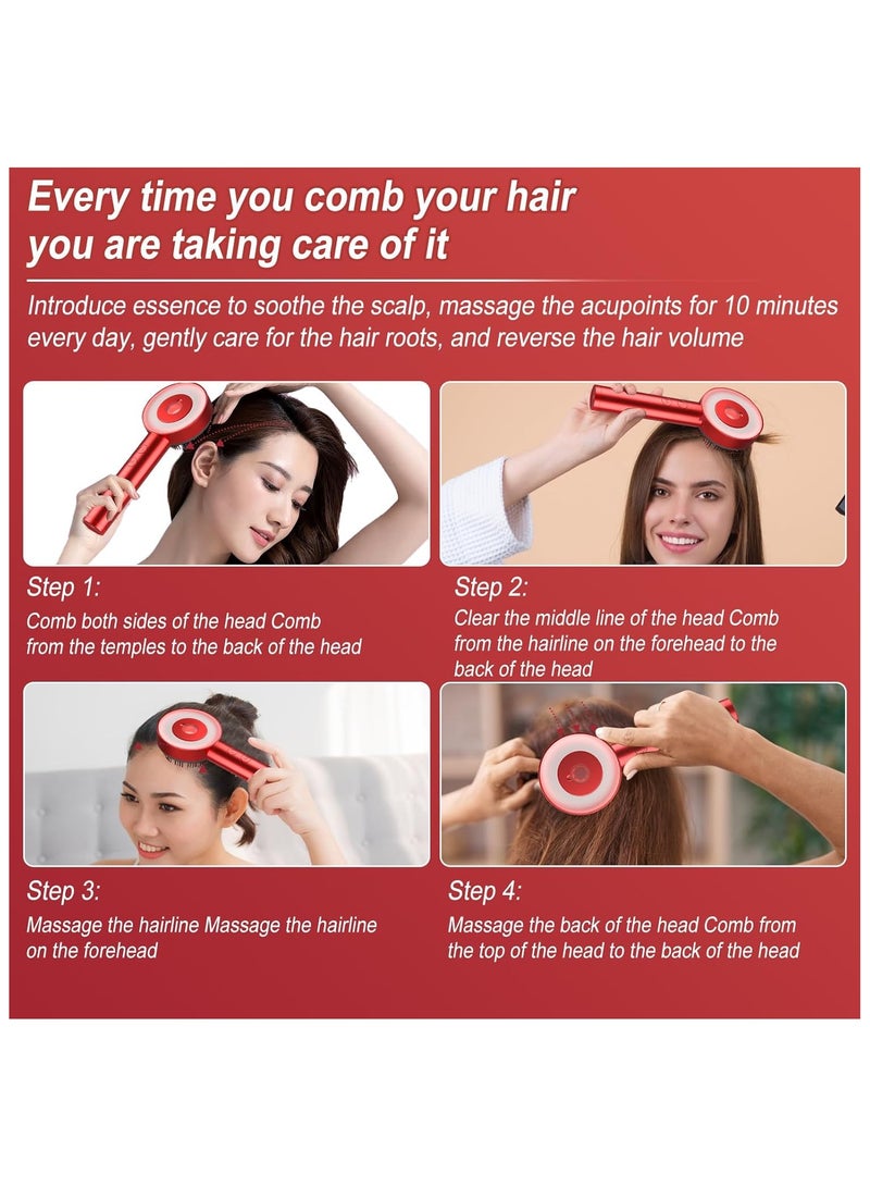 Luxury Scalp Massager Brush with Oil Dispenser - Cordless Electric Device, IPX7 Waterproof, for Home Hair and Head - Image 5