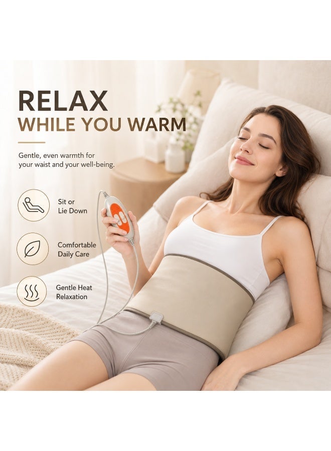 GroveMade Waist Trimmer Electric Heating Slimming Belt Vibration Belt Far Infrared Body Shaping Belt with 4 Motors 3 Intensity Levels for Men Women - Image 4