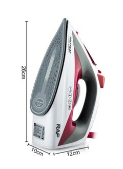 Electric steam iron, with an elegant design to facilitate ironing of clothes and all types of fabrics, 1400 Watts power, model (R.1132), white and red. - pzsku/Z8F4EEDC16E718CBCE2C4Z/45/_/1716898543/8582deed-9524-4bf7-9506-b5f96c1d266e