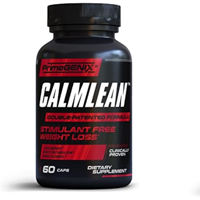 PrimeGENIX CalmLean Stimulant-Free Fat Burner | Weight Loss Supplement for Men | Appetite Suppressant, Metabolism Booster | Thermogenic Nutrients | Non-Stimulant Fat Loss Formula - Image 1