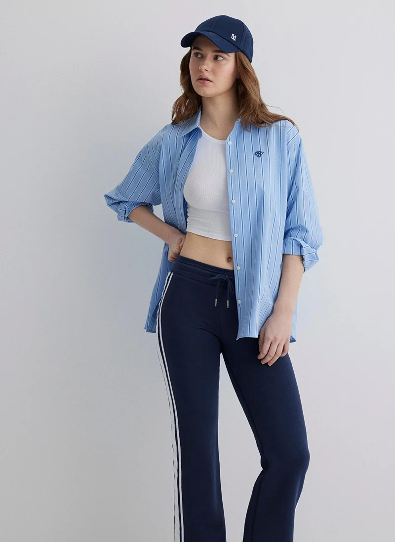 MAVI Striped Blue Shirt