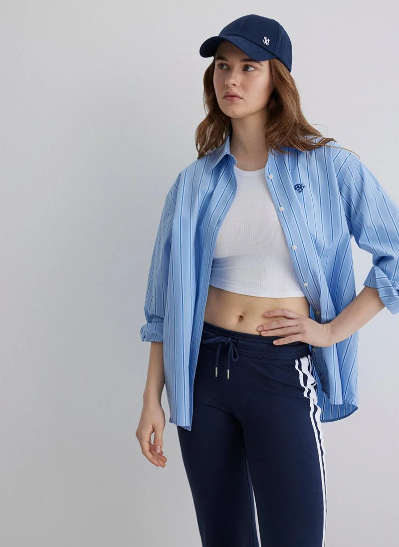 MAVI Striped Blue Shirt