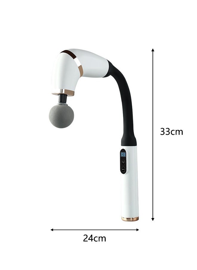 Fascia Gun Long Handle Massage Gun Super High Power Silent Design Muscle Relaxation Rehabilitation Therapy