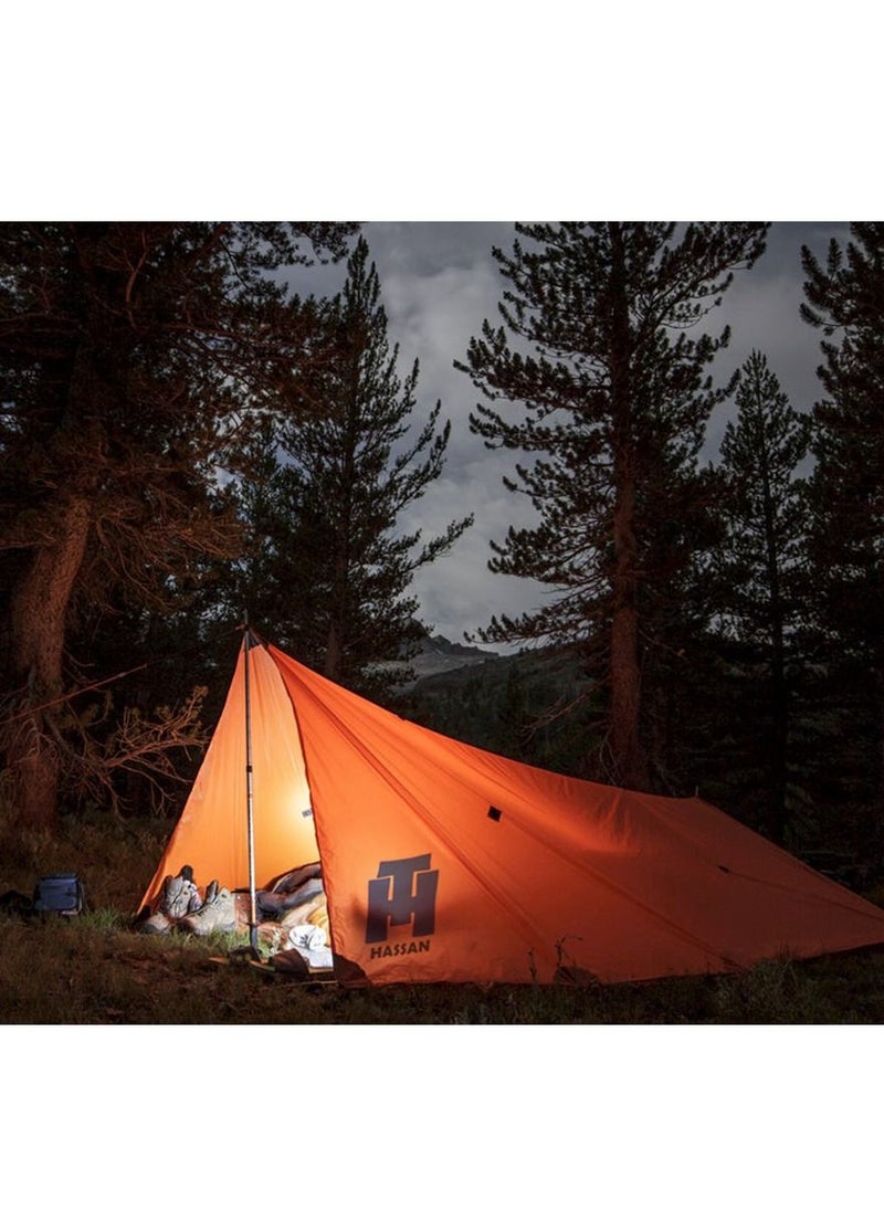 Hassan - Waterproof tarpuline cover Outdoor Tarp orange Plastic Sheet, Balcony Rainproof Shed - Image 1