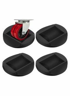 Bed Stopper 4 Pack Wheel Stoppers Caster Cups Premium Solid Rubber to Prevents Scratches for All Floors Wheels of Sofas Beds Chairs